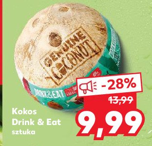 Kokos eko do picia Genuine coconut promocja
