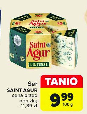 Ser pleśniowy Saint agur promocja w Carrefour Market