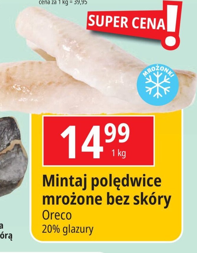 Mintaj polędwica Oreco promocja w Leclerc