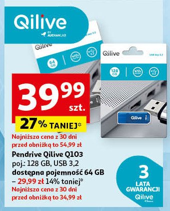 Pendrive q103 64 gb Qilive promocja