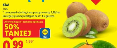 Kiwi 1 szt. promocja w Lidl