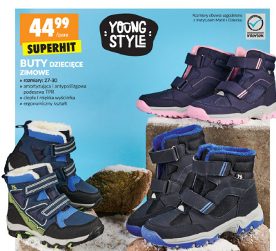 Buty zimowe dziewczęce Youngstyle promocja