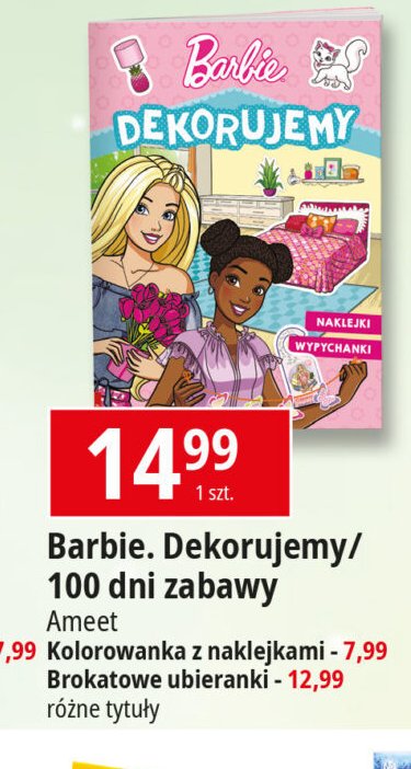 Brokatowe ubieranki barbie promocja