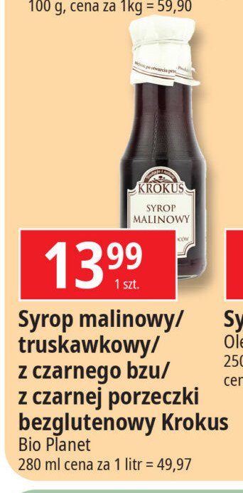 Syrop czarny bez KROKUS promocja