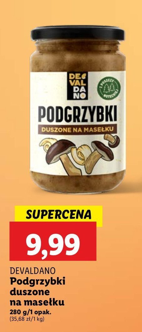 Podgrzybki duszone na masełku Devaldano promocja