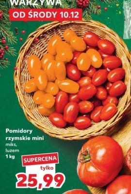 Pomidory rzymskie mini miks, luzem 1 kg promocja w Kaufland