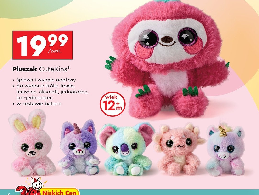 Pluszak cutekins królik promocja w Biedronka