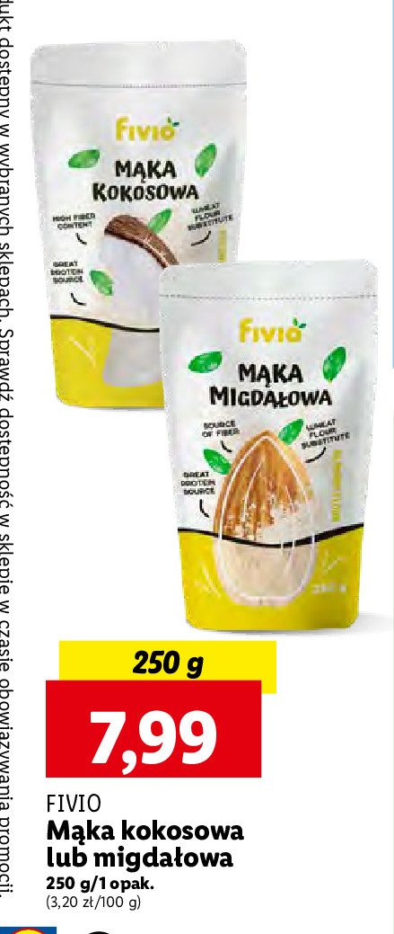 Mąka migdałowa Fivio promocja