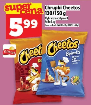 Chrupki Cheetos 130/150 g promocja w TOPAZ