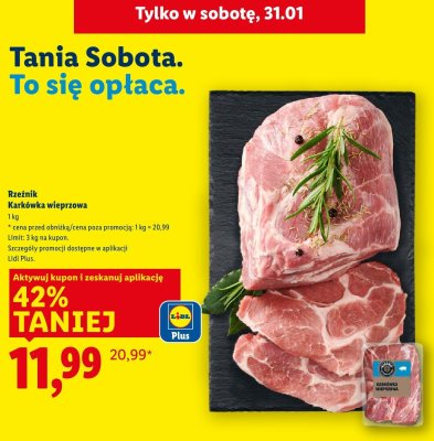 Karkówka wieprzowa promocja w Lidl