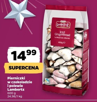 Pierniczki w czekoladzie i polewie Lambertz promocja w Netto