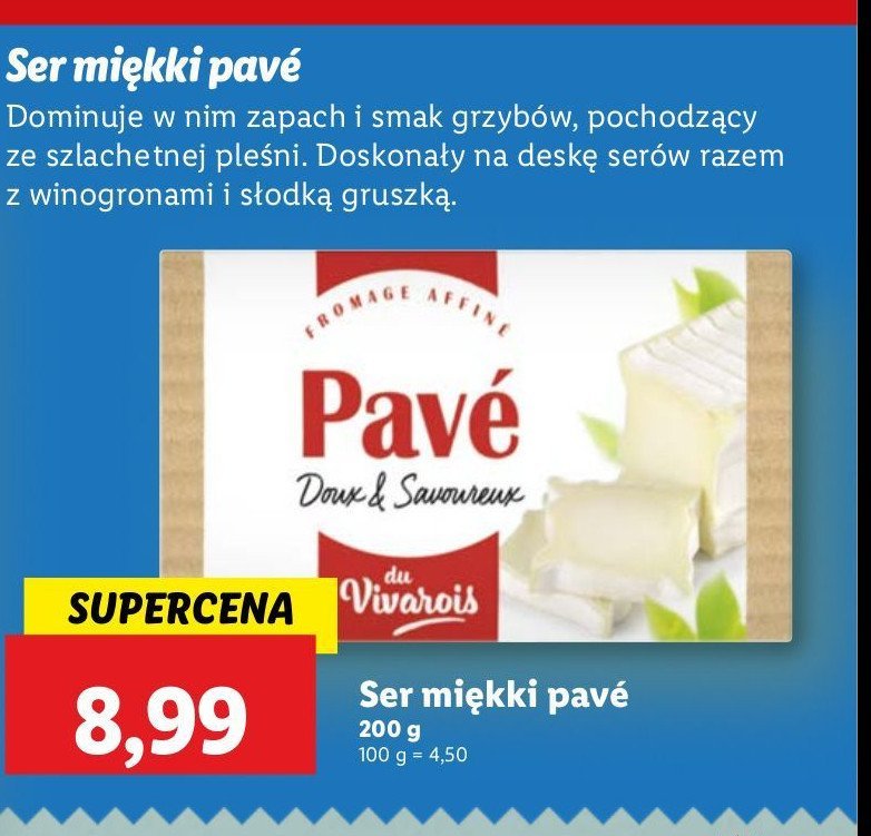 Ser mi臋kki Pav茅 du vivarois promocja