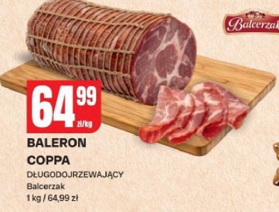 Baleron Coppa długodojrzewający Balcerzak promocja w Chorten