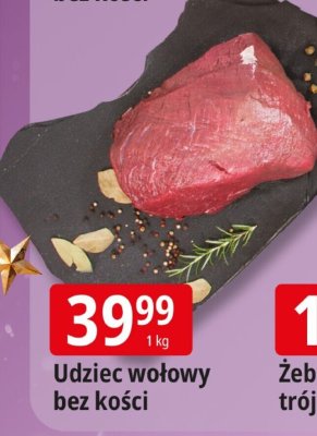 Udziec wołowy bez kości promocja w Leclerc