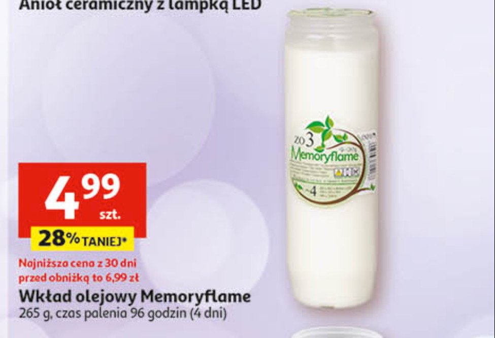 Wk艂ad olejowy 4d Memoryflame promocja