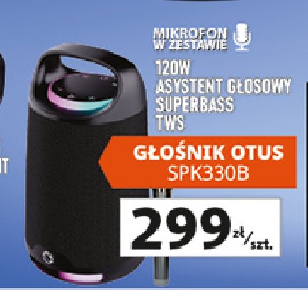 Głośnik spk330b Manta promocja w Auchan