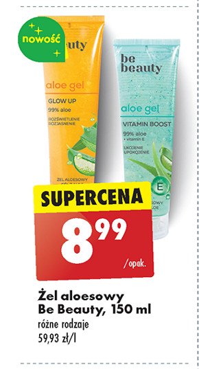 Żel aloesowy vitamin boost Be beauty Be beauty care promocja