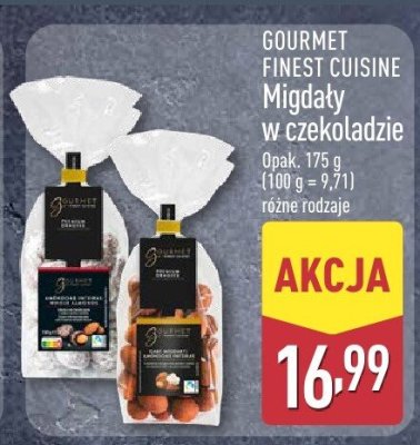 Migdały w czekoladzie GOURMET FINEST CUISINE promocja w Aldi