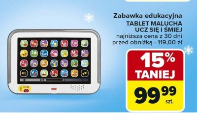 Zabawka edukacyjna TABLET MALUCHA UCZ SIĘ I ŚMIEJ Fisher-Price promocja w Carrefour