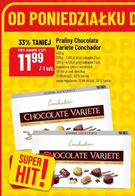 Czekoladki Praliny Chocolate Variete Conchador promocja w POLOmarket