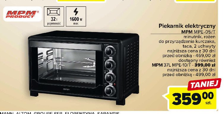 Piekarnik elektryczny mpe-10/t Mpm product promocja