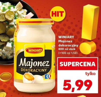 Majonez dekoracyjny 400 ml słoik promocja w Kaufland