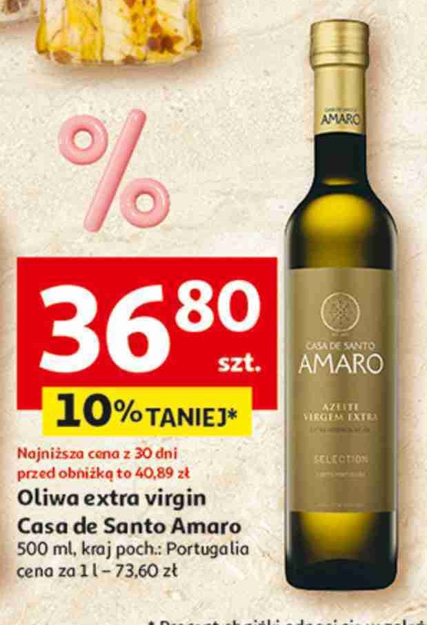 Oliwa z oliwek extra virgin Casa de santo amaro promocja w Auchan