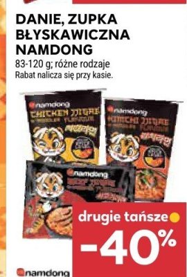 Danie Namdong zupka błyskawiczna, różne rodzaje promocja w Stokrotka