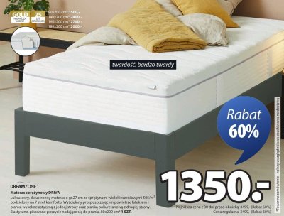 Materac sprężynowy DRIVA promocja w Jysk