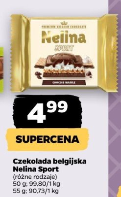Czekolada belgijska, różne rodzaje promocja w Netto