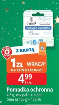 Pomadka ochronna Inell Classic promocja w Leclerc