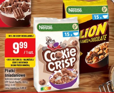 Płatki śniadaniowe Nestle lion promocja