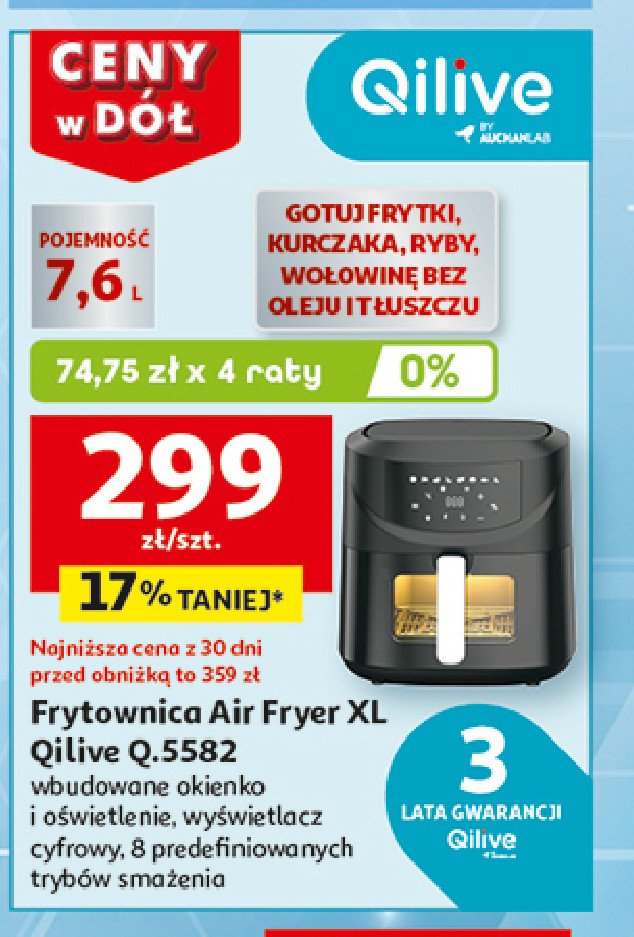 Frytownica q.5582 Qilive promocja w Auchan