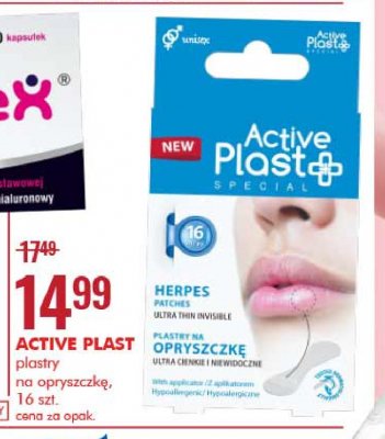Plastry na opryszczkę Active plast special promocja