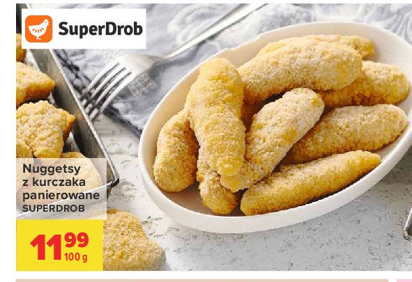 Nuggetsy z kurczaka panierowane Superdrob promocja