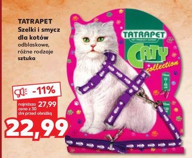 Szelki odblaskowe dla kota + smycz dla kota Tatrapet promocja