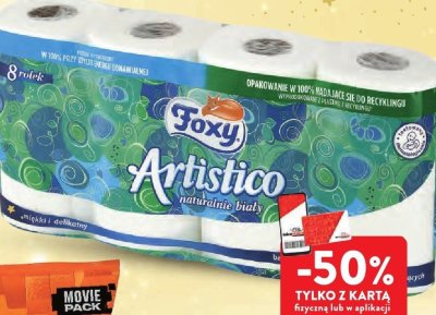 Papier toaletowy FOXY ARTISTICO 2 warstwy wybrane rodzaje promocja w Intermarche