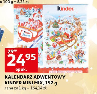 Kalendarz adwentowy Kinder mini mix promocja