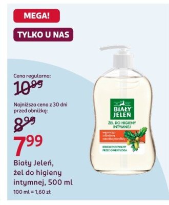 Żel do higieny intymnej Biały Jeleń, 500 ml promocja w Rossmann