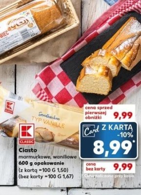 Ciasto waniliowe K-classic promocja
