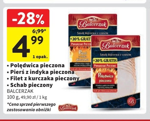 Polędwica pieczona Balcerzak promocja w Intermarche