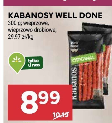Kabanosy wieprzowe promocja w Stokrotka