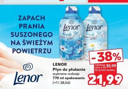 Płyn do płukania sensitive LENOR FRESH AIR EFFECT promocja