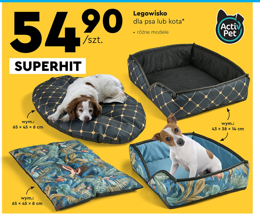 Legowisko 65 x 45 x 8 cm Activ pet promocja