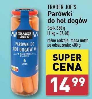 Parówki drobiowe do hot dogów Trader joe's promocja