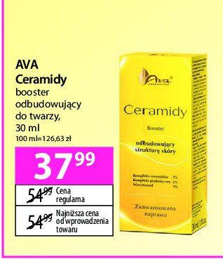 Booster do twarzy odbudowujący Ava ceramidy promocja