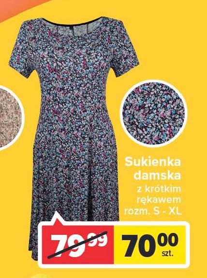 Sukienka damska z krótkim rękawem s-xl promocja w Action