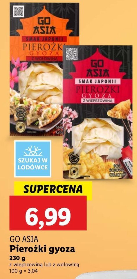 Pierożki gyoza z wołowiną Go asia promocja