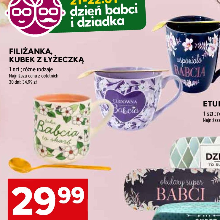 Filiżanka ze spodkiem kolekcja dla babci promocja w Stokrotka