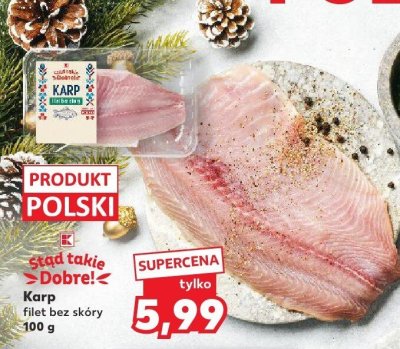 Karp filet bez skóry 100 g promocja w Kaufland